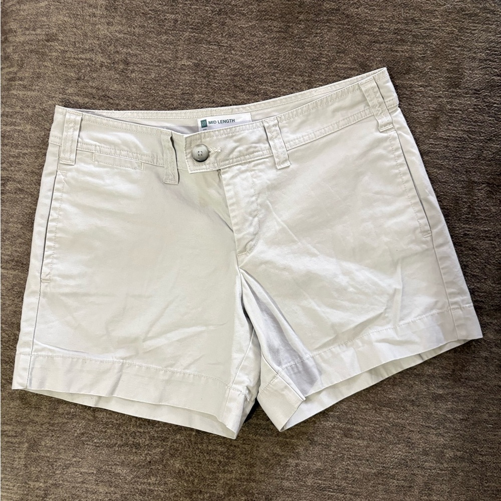 GAP Women's Khaki Mid Length Shorts